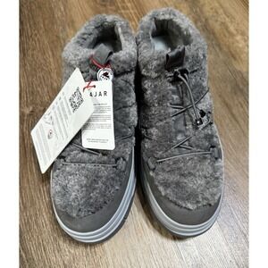 Pajar Canada "Jules" Faux Sherpa & Nubuck Sneaker Mules Sz 11 Womens Brand New